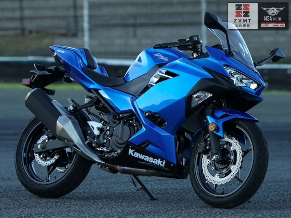 РњРѕС‚РѕС†РёРєР» Kawasaki Ninja Blue