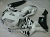 Комплект пластика Honda CBR600RR 2003-2004 Белый Черный пламя