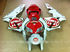 Комплект пластика Honda CBR600RR 2005-2006 Белый Красный ● Lucky Strike 
